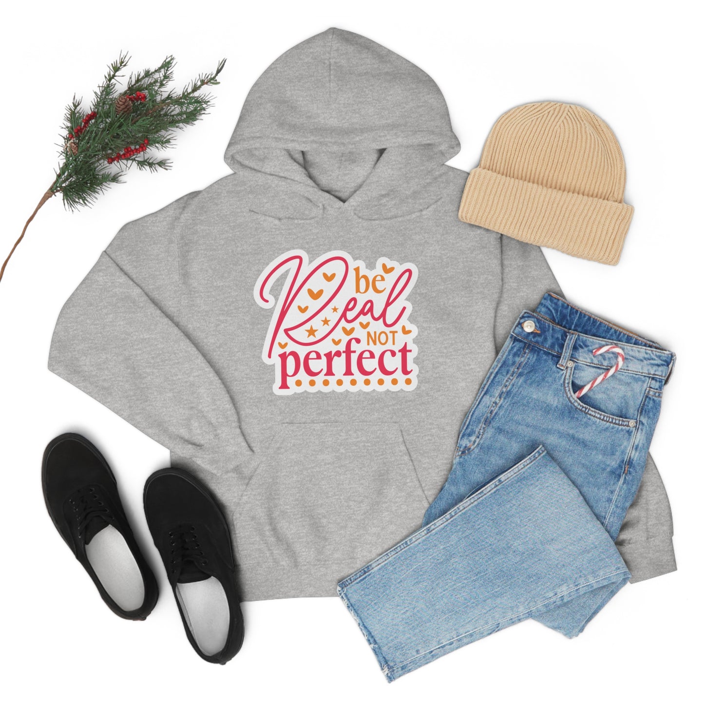 Real Not Perfect Positivity - Hooded Sweatshirt for Women