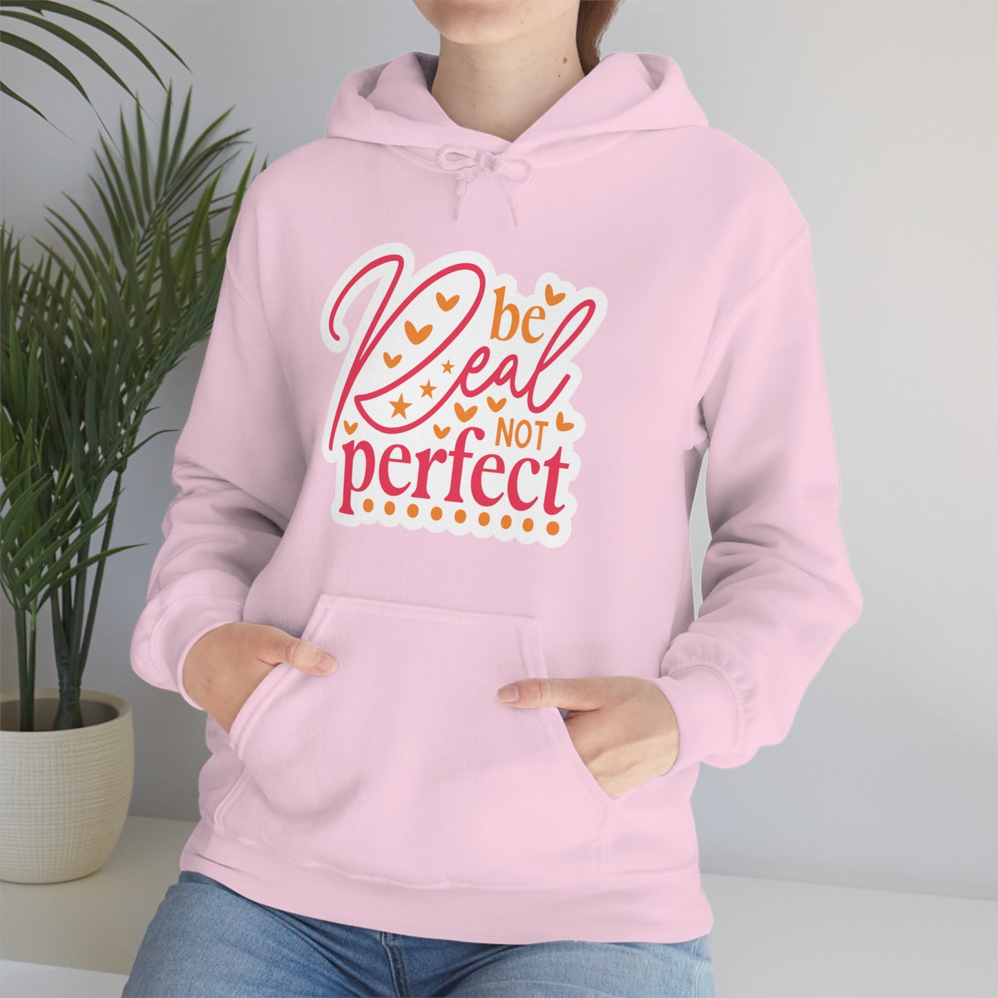Real Not Perfect Positivity - Hooded Sweatshirt for Women