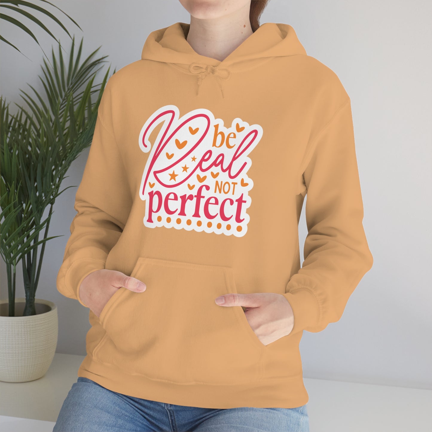 Real Not Perfect Positivity - Hooded Sweatshirt for Women