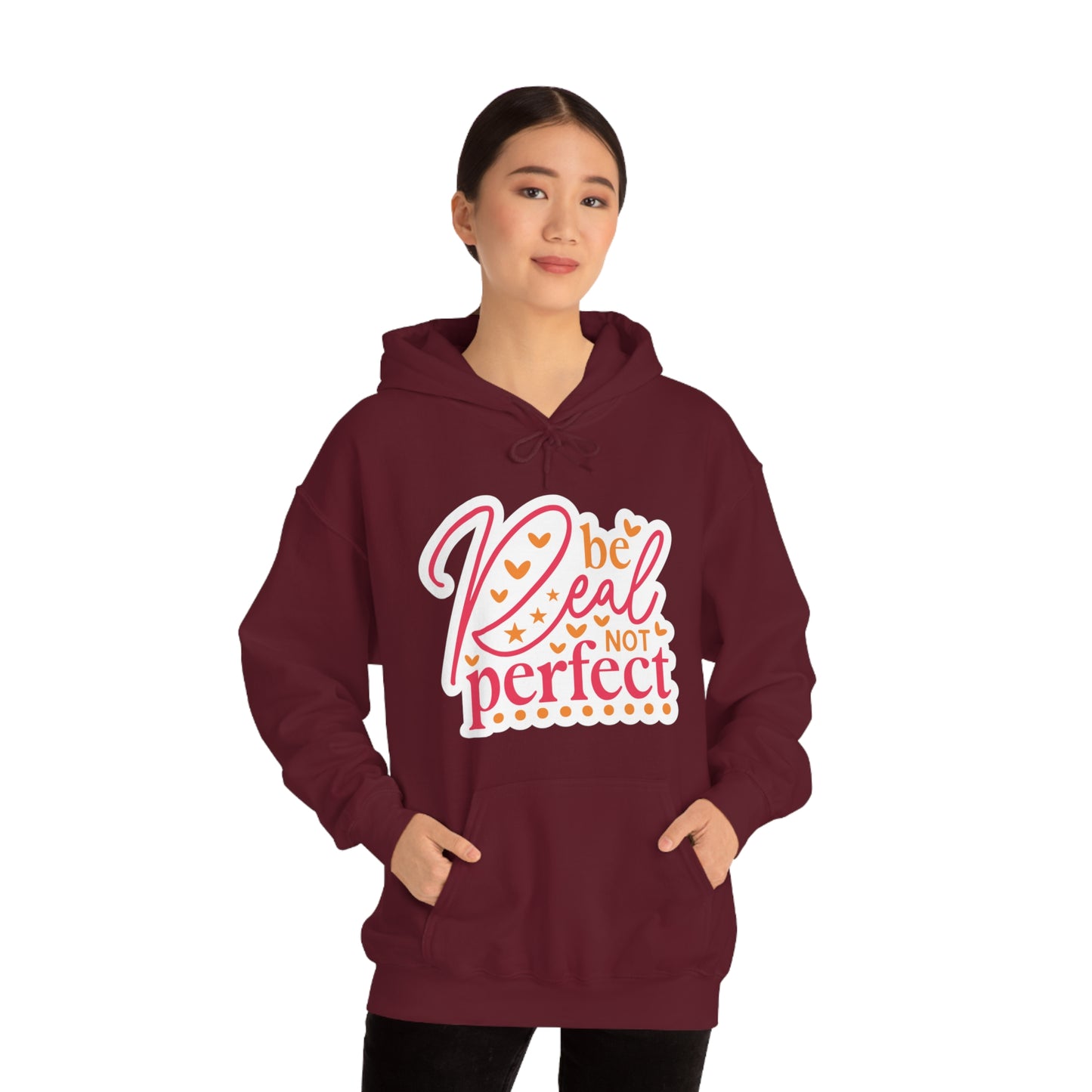 Real Not Perfect Positivity - Hooded Sweatshirt for Women