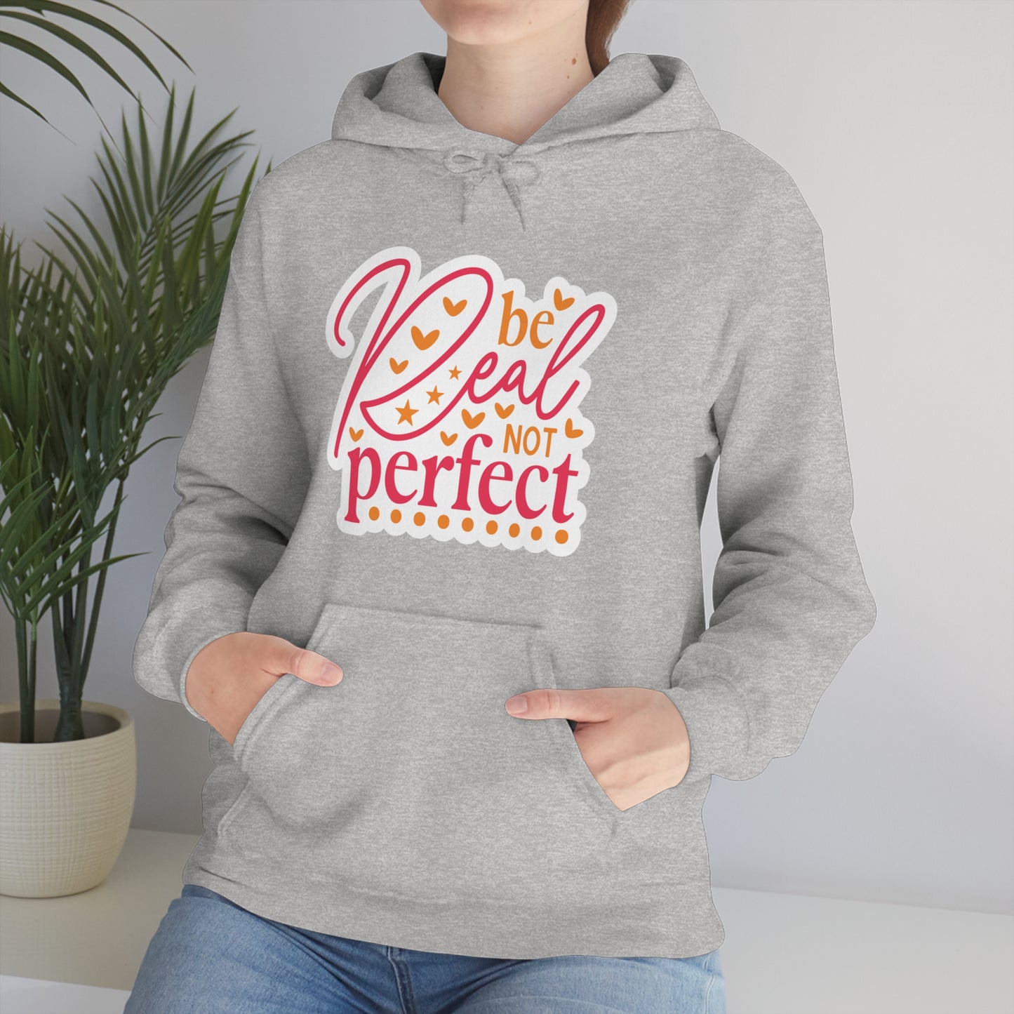 Real Not Perfect Positivity - Hooded Sweatshirt for Women