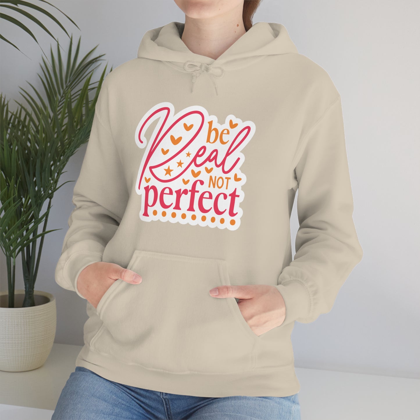 Real Not Perfect Positivity - Hooded Sweatshirt for Women
