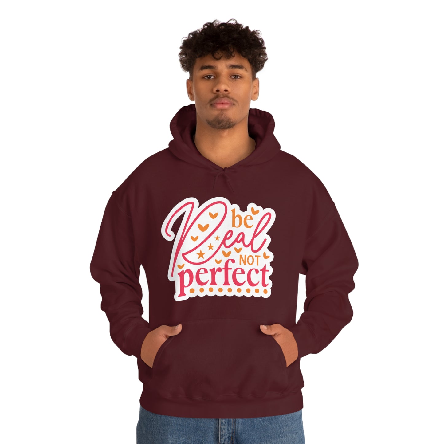 Real Not Perfect Positivity - Hooded Sweatshirt for Women