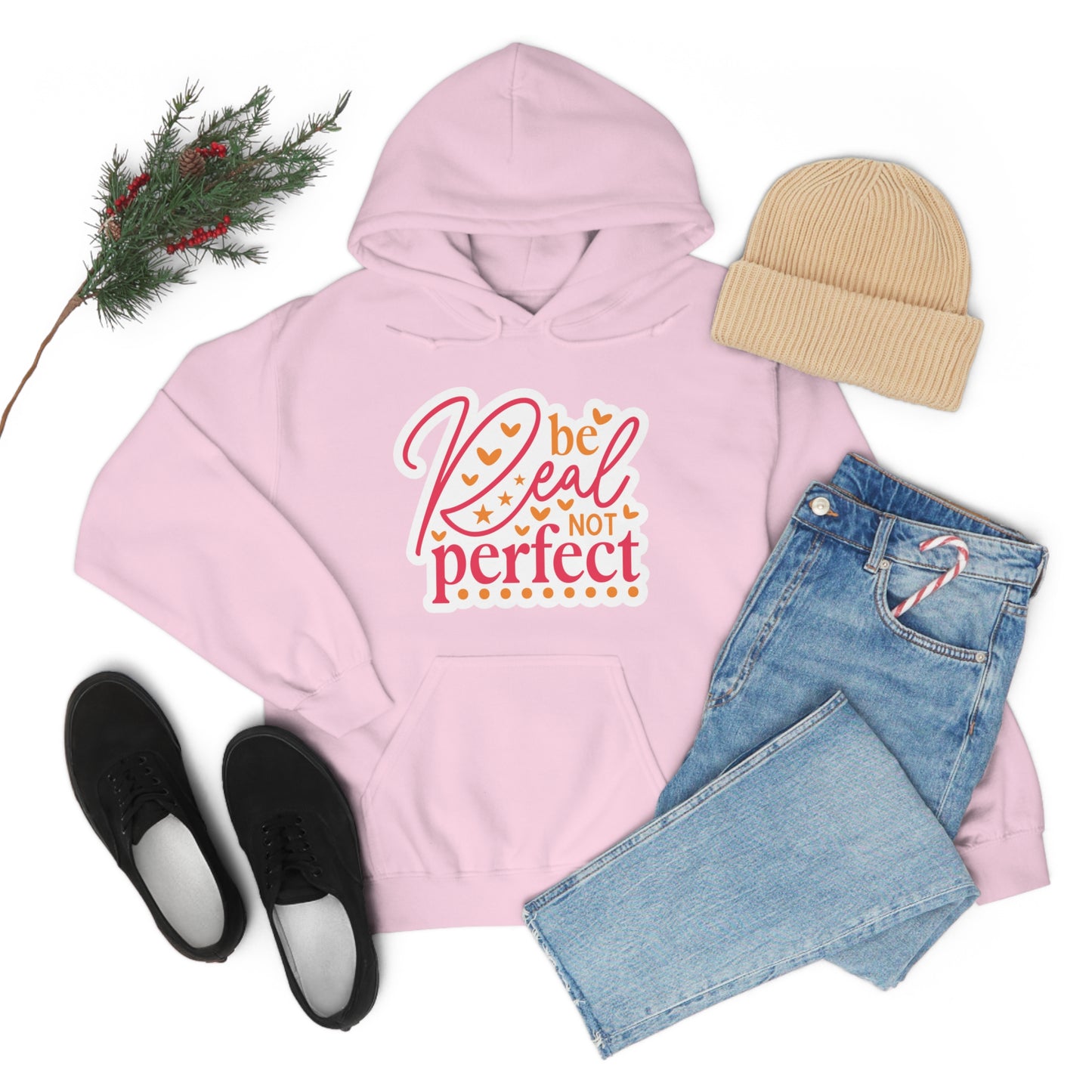 Real Not Perfect Positivity - Hooded Sweatshirt for Women