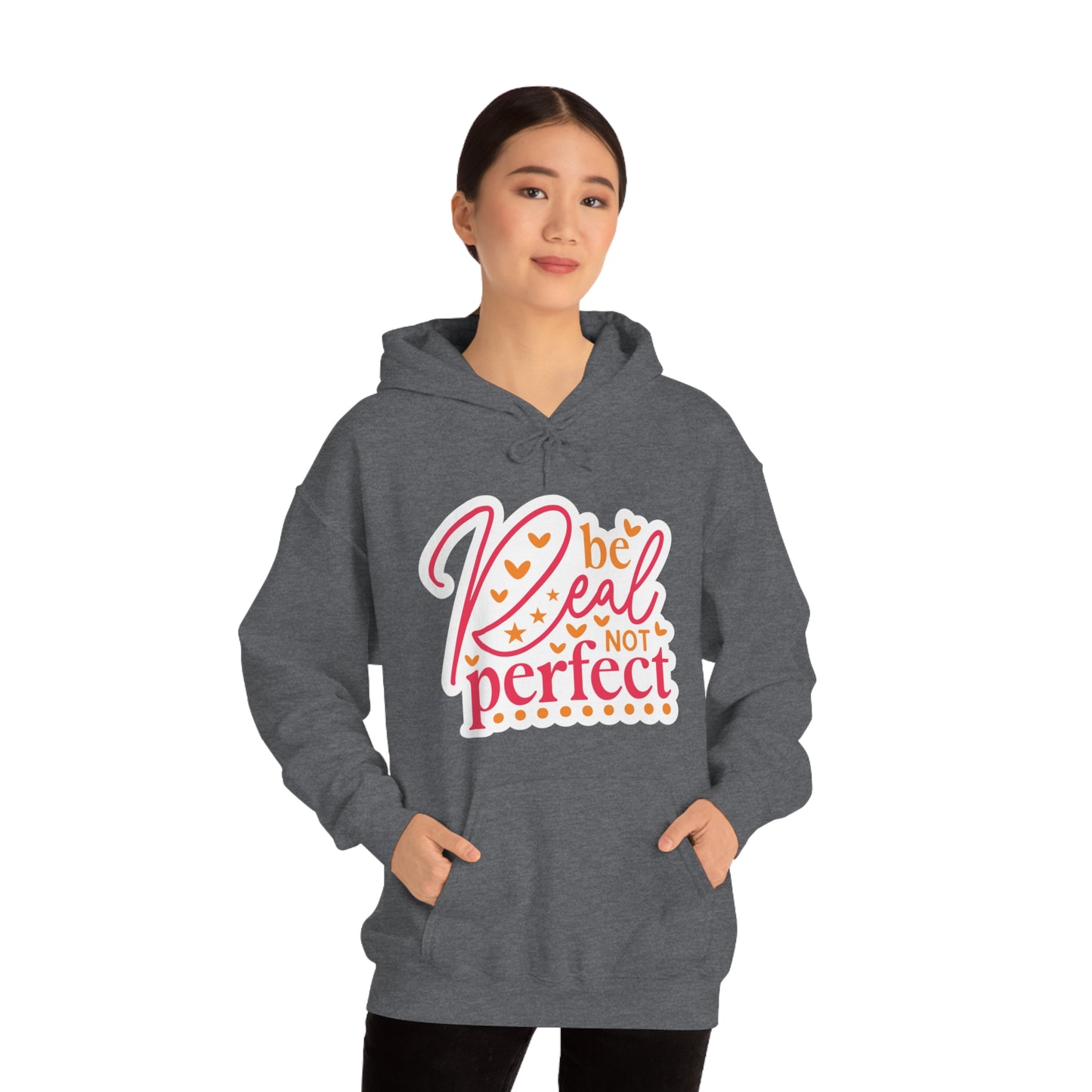 Real Not Perfect Positivity - Hooded Sweatshirt for Women