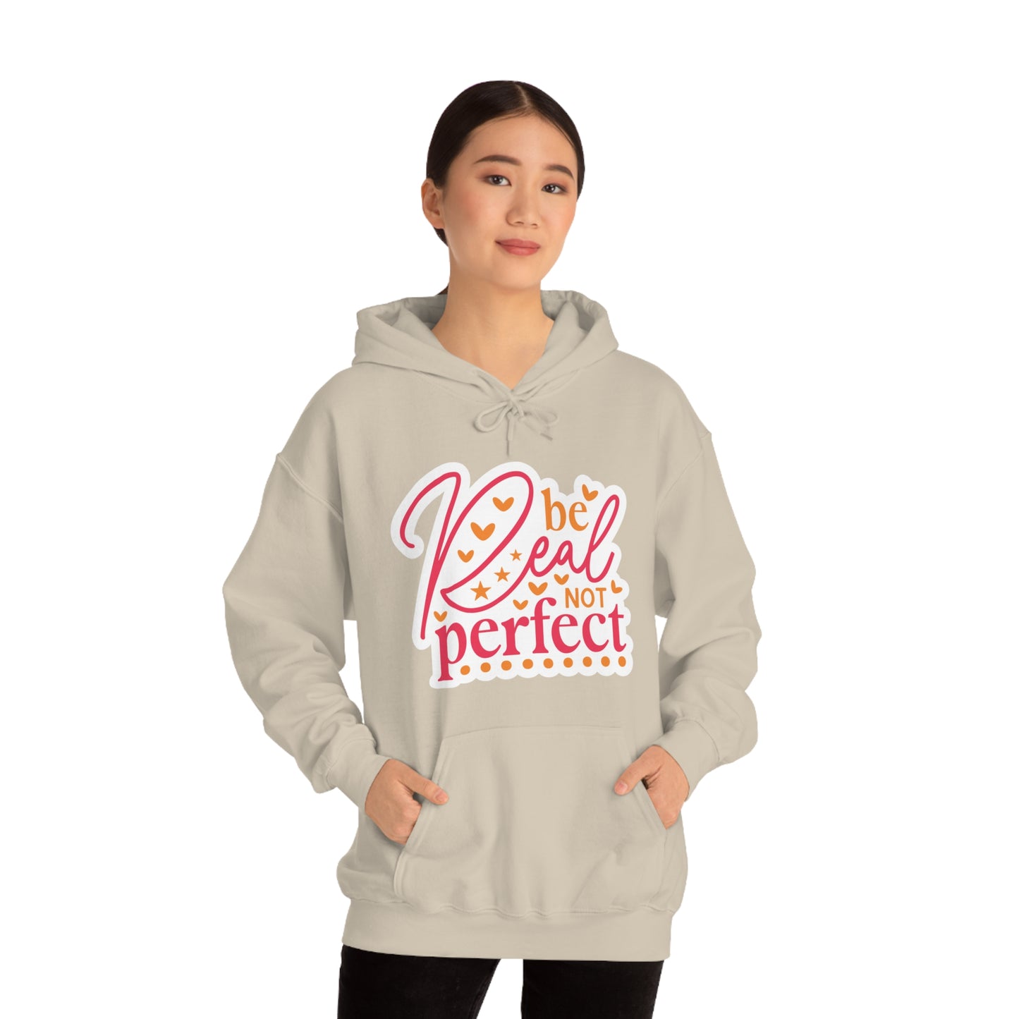 Real Not Perfect Positivity - Hooded Sweatshirt for Women