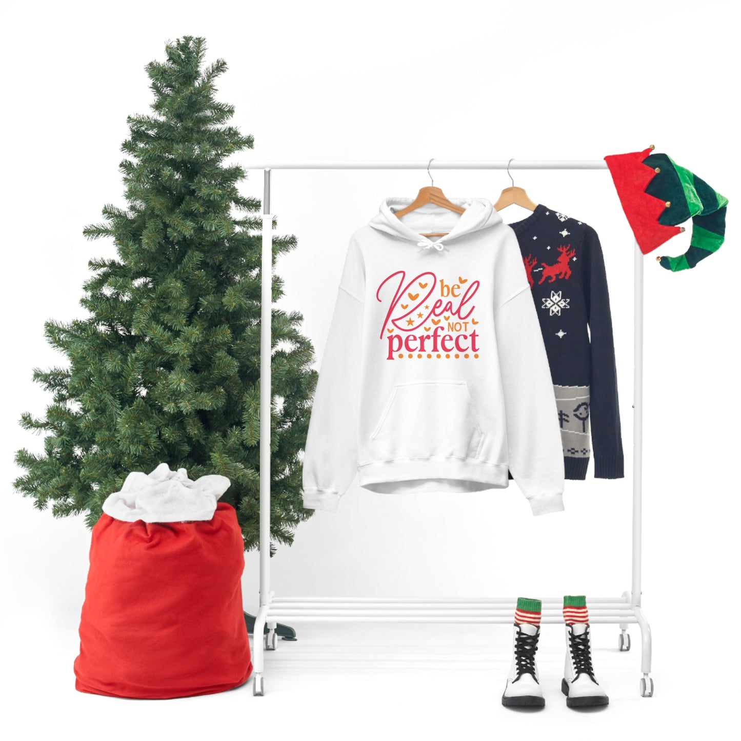 Real Not Perfect Positivity - Hooded Sweatshirt for Women