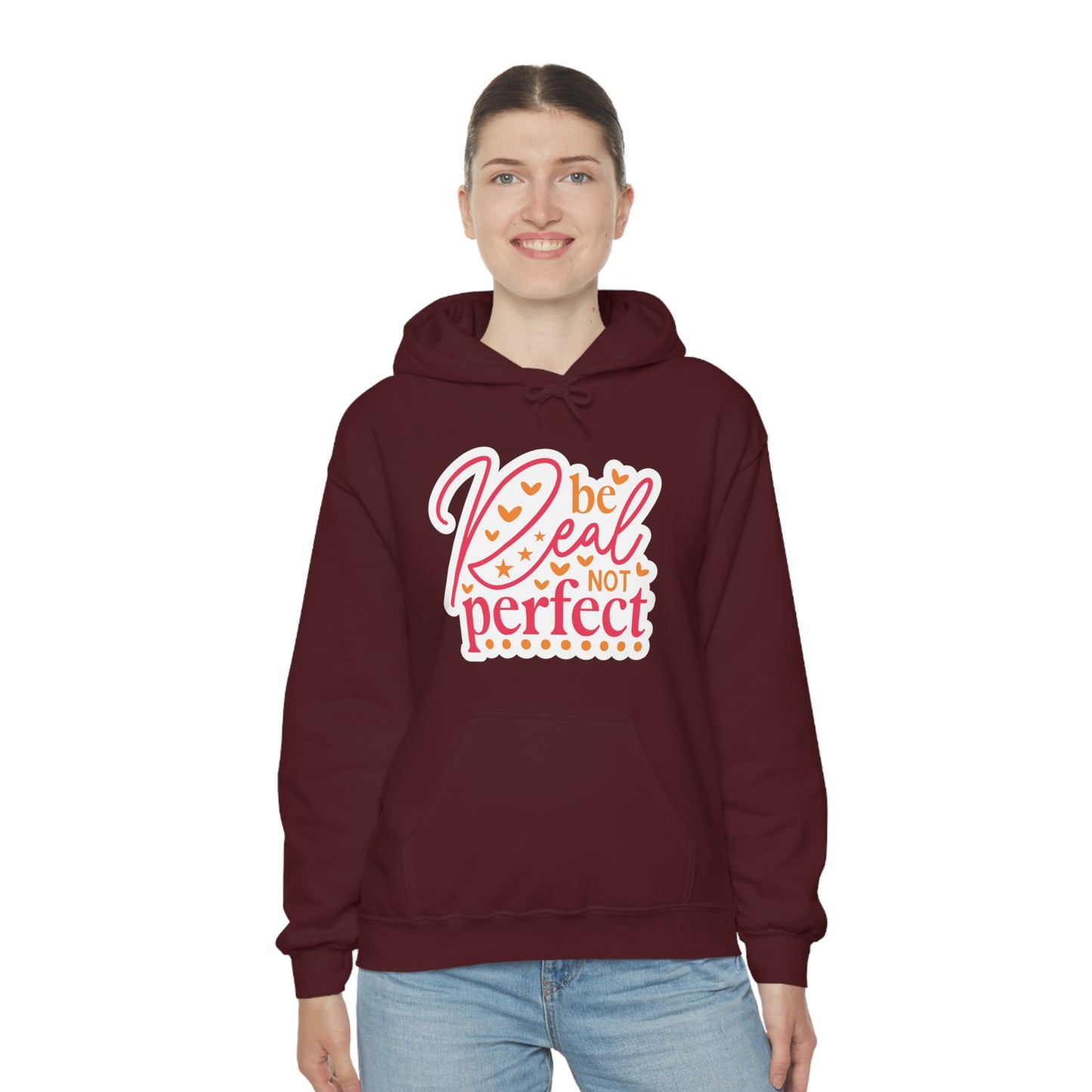 Real Not Perfect Positivity - Hooded Sweatshirt for Women