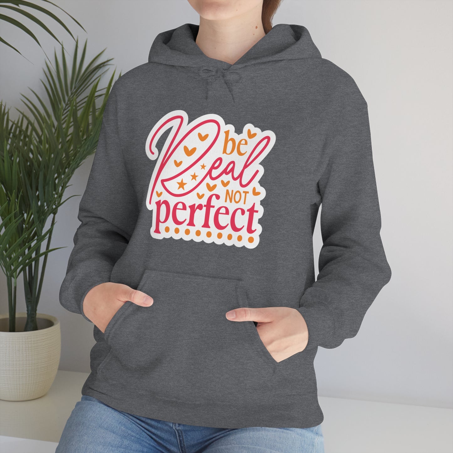 Real Not Perfect Positivity - Hooded Sweatshirt for Women