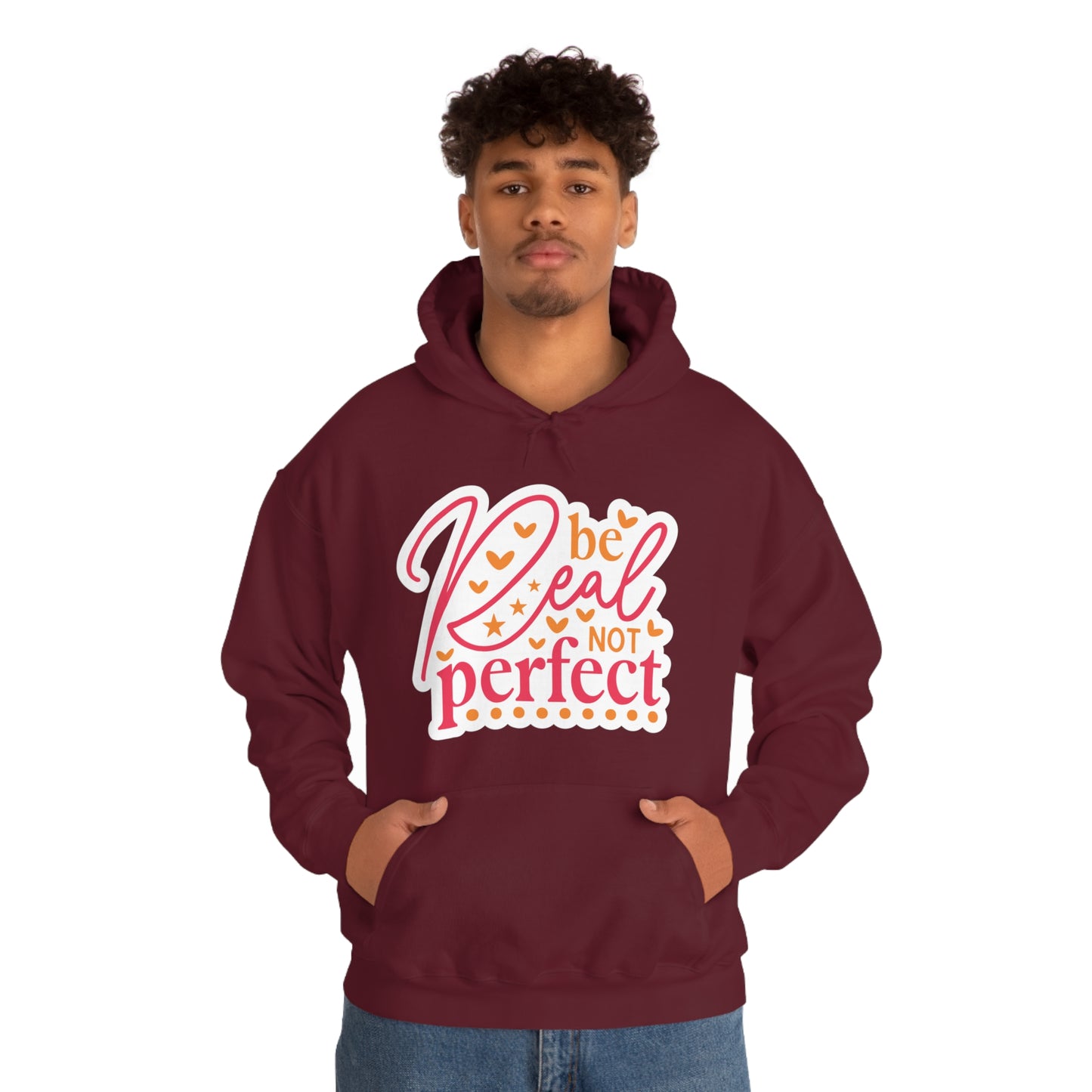 Real Not Perfect Positivity - Hooded Sweatshirt for Women