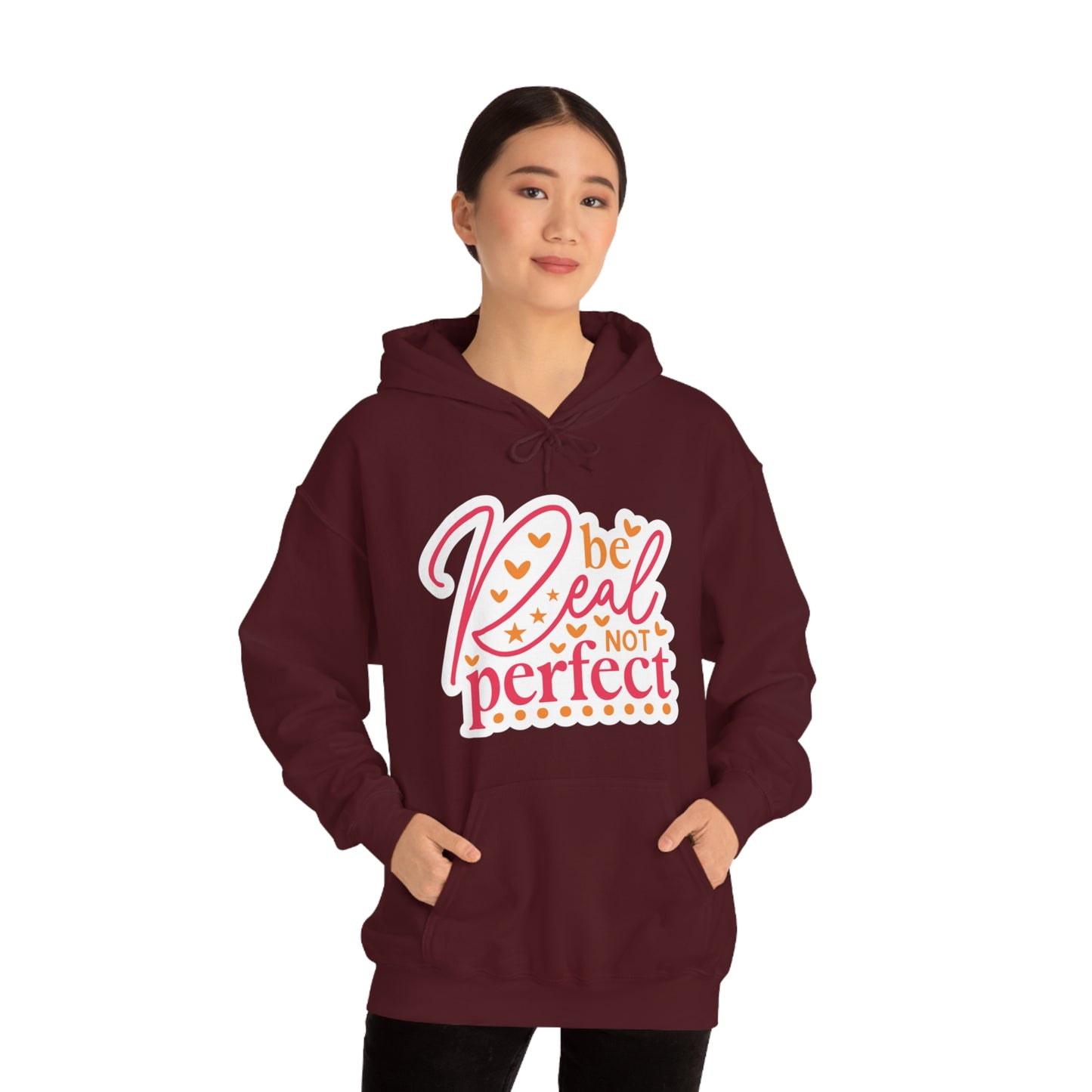Real Not Perfect Positivity - Hooded Sweatshirt for Women