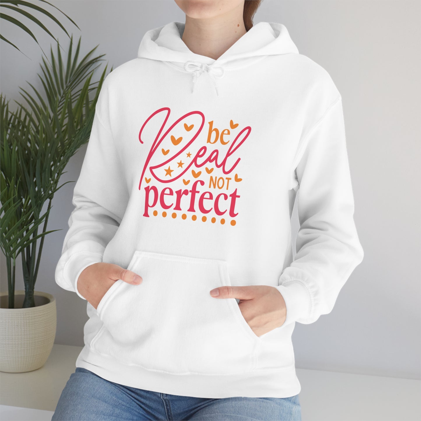 Real Not Perfect Positivity - Hooded Sweatshirt for Women