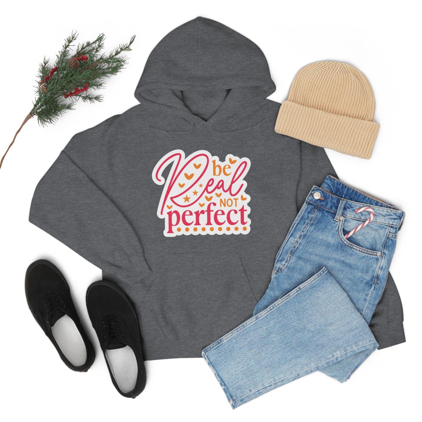 Real Not Perfect Positivity - Hooded Sweatshirt for Women