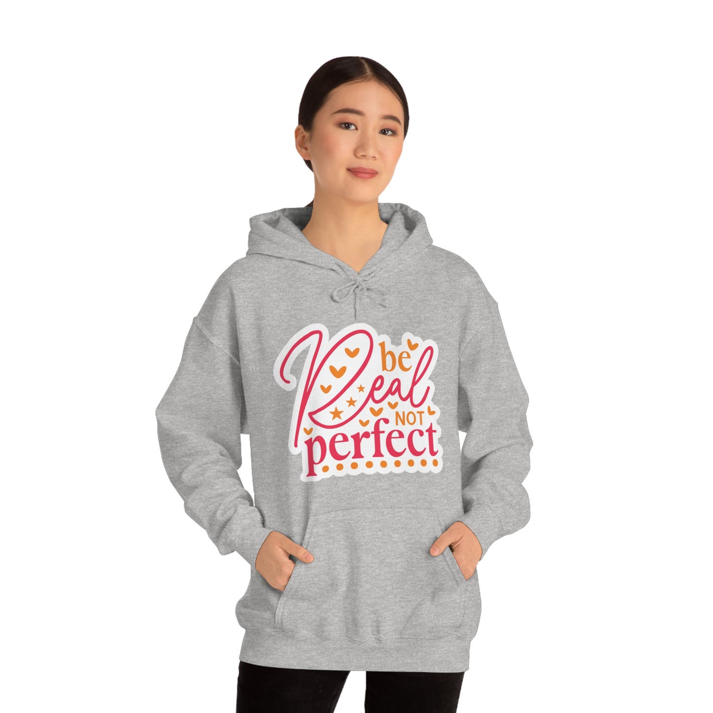 Real Not Perfect Positivity - Hooded Sweatshirt for Women