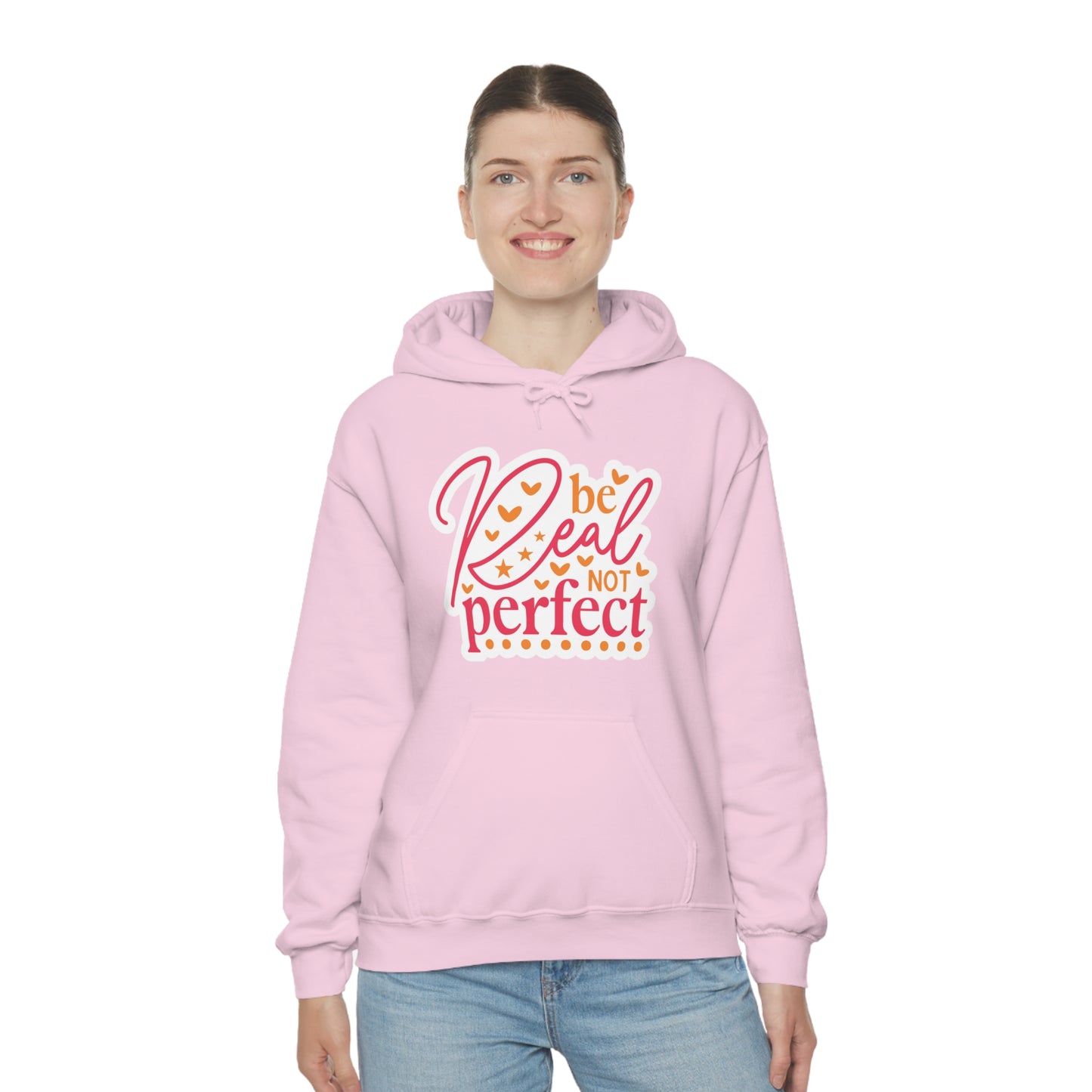 Real Not Perfect Positivity - Hooded Sweatshirt for Women
