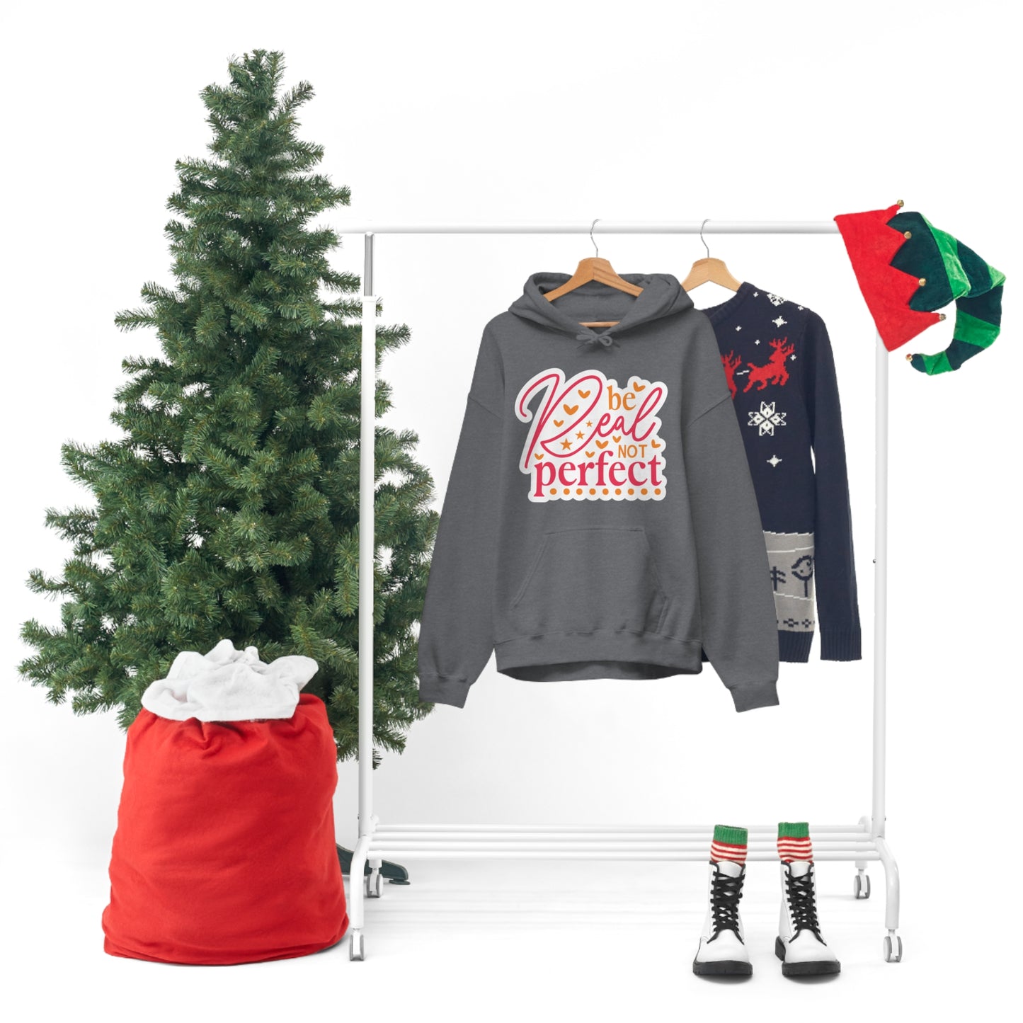 Real Not Perfect Positivity - Hooded Sweatshirt for Women