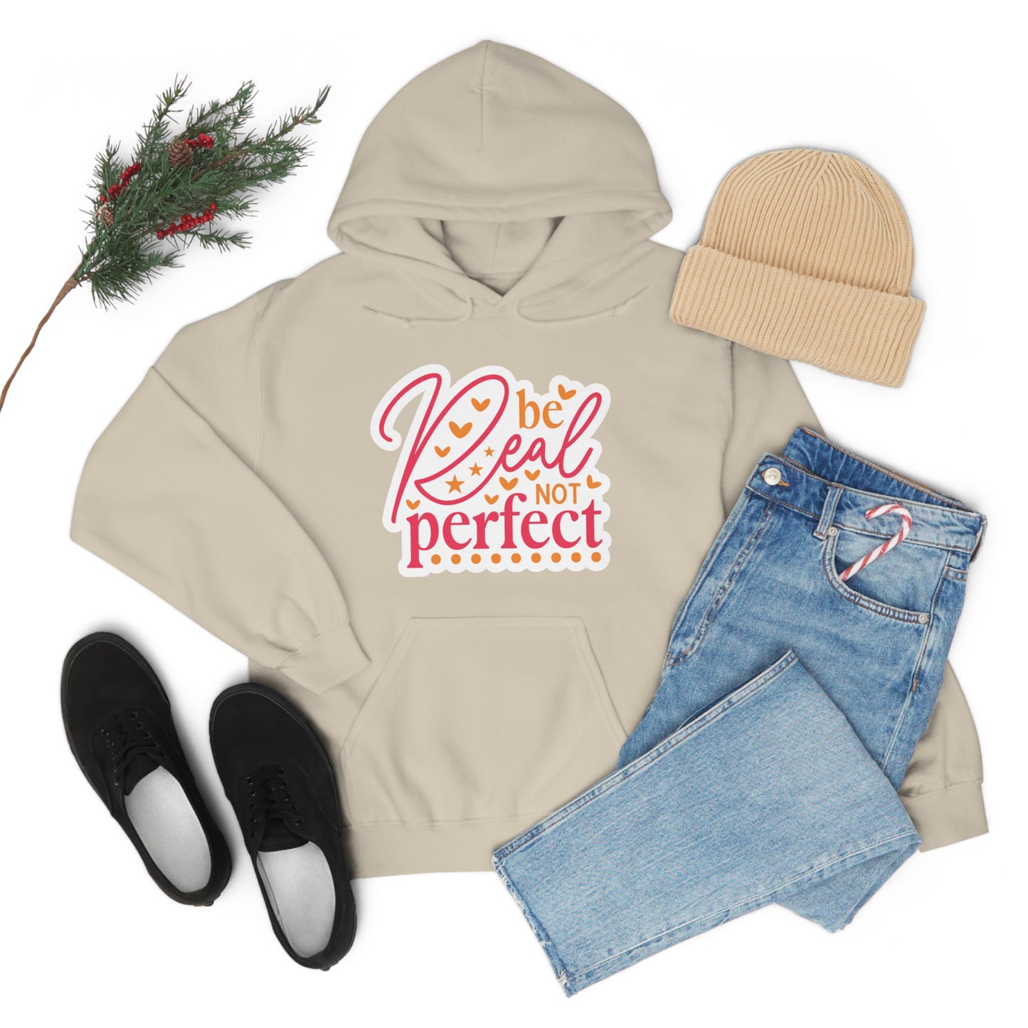 Real Not Perfect Positivity - Hooded Sweatshirt for Women