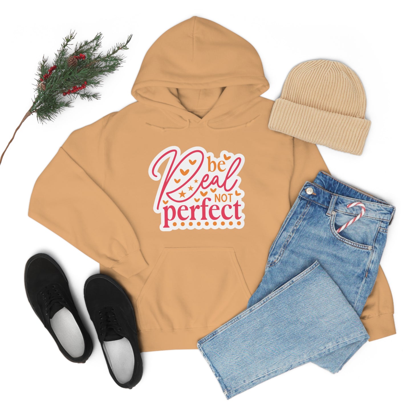 Real Not Perfect Positivity - Hooded Sweatshirt for Women
