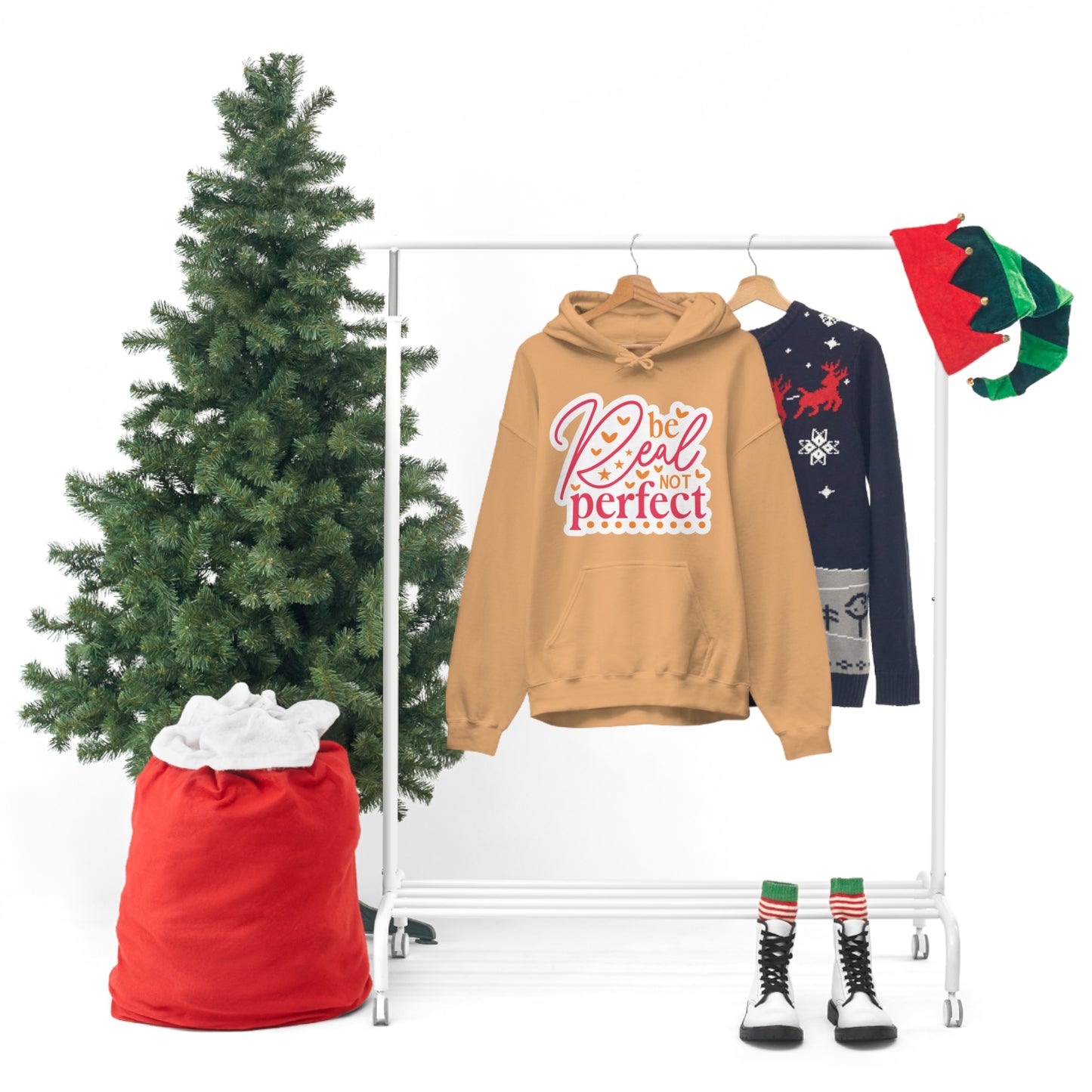 Real Not Perfect Positivity - Hooded Sweatshirt for Women