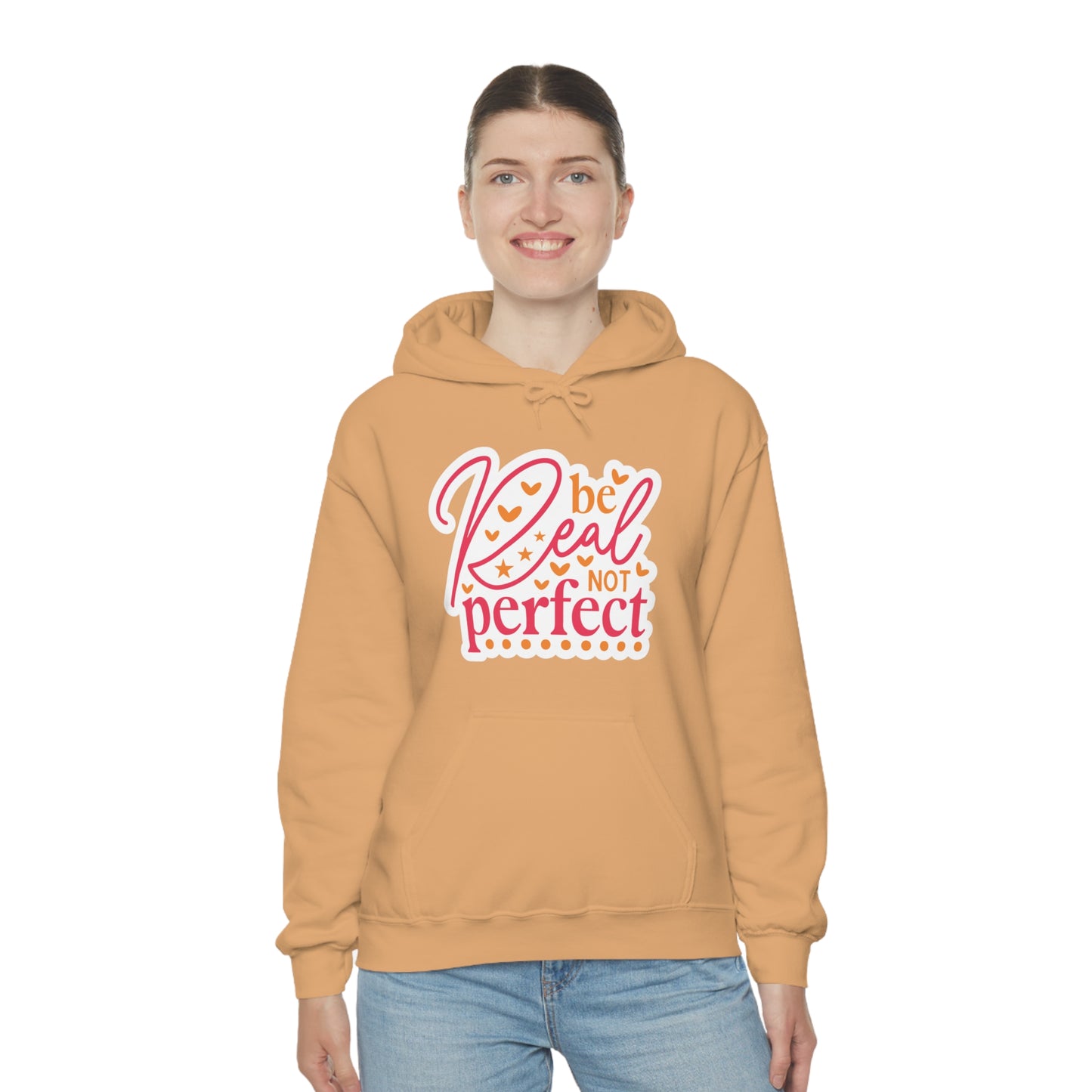 Real Not Perfect Positivity - Hooded Sweatshirt for Women