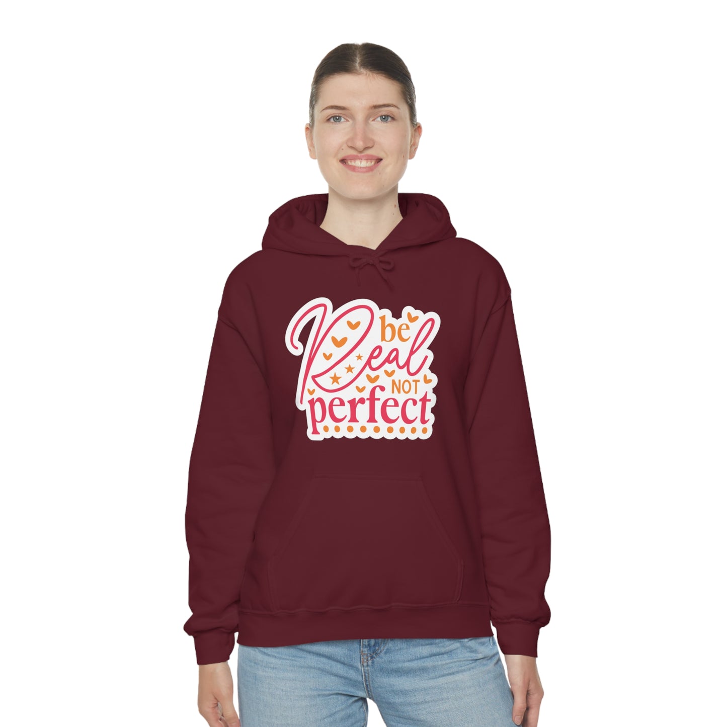 Real Not Perfect Positivity - Hooded Sweatshirt for Women