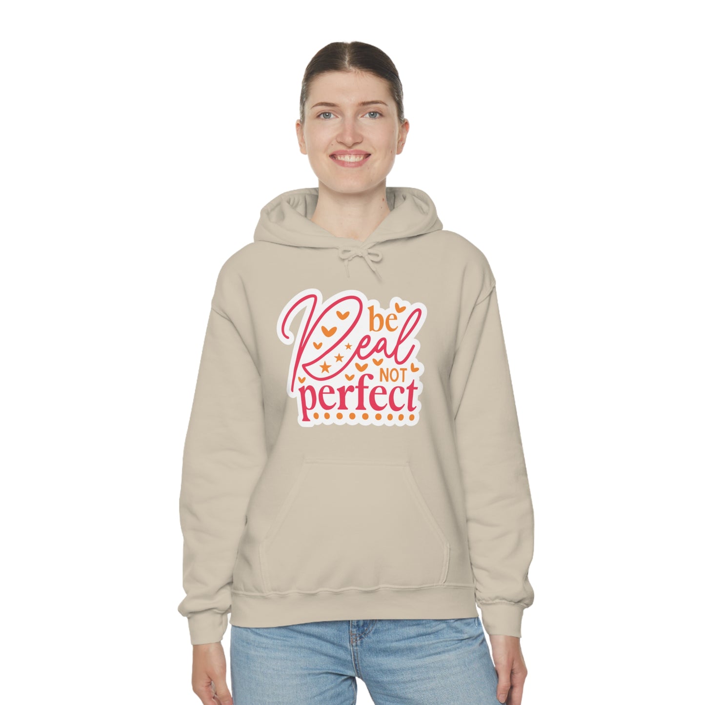 Real Not Perfect Positivity - Hooded Sweatshirt for Women