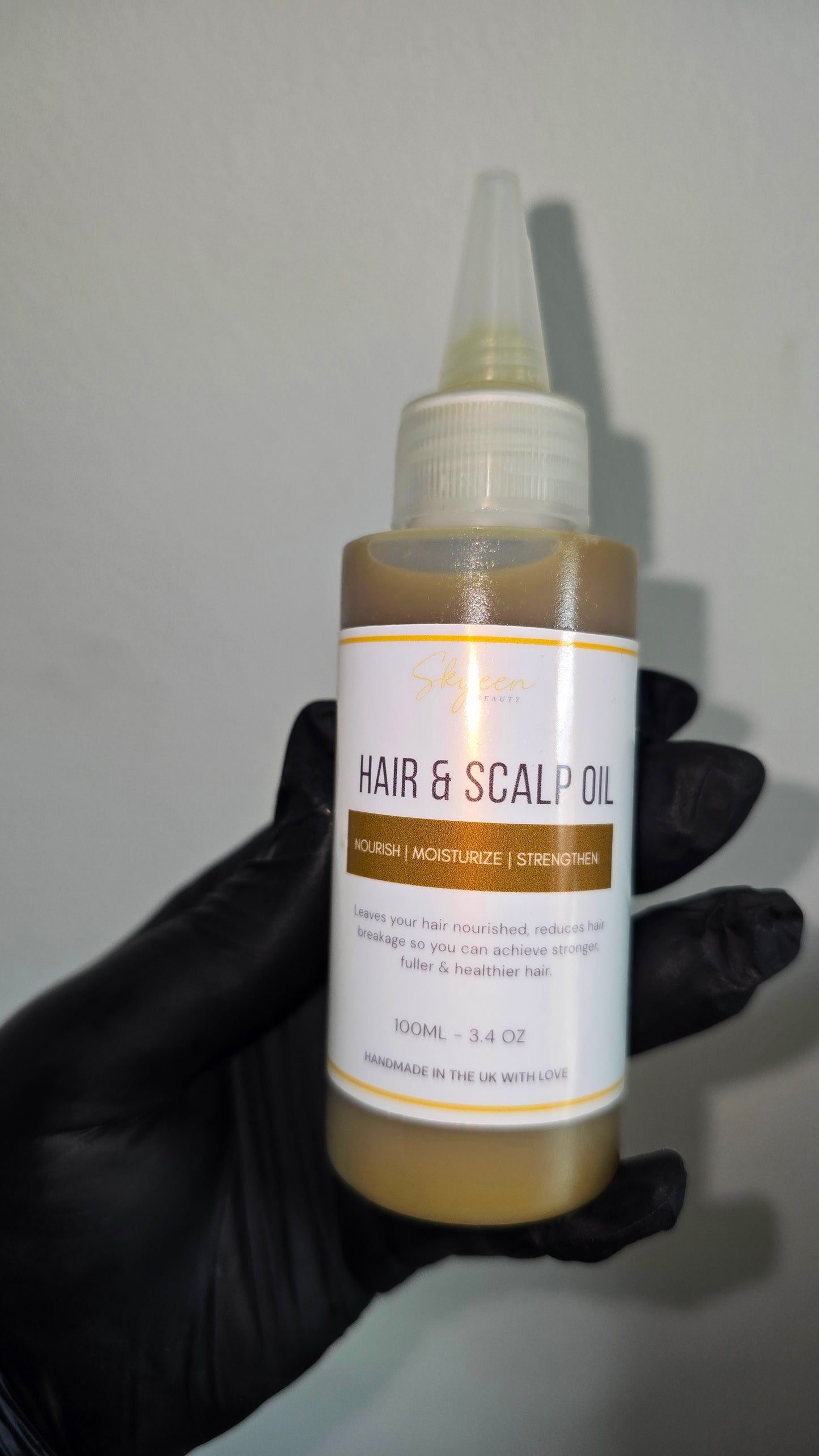 Hair Scalp Oil for Nourishing Hair With Rosemary Oil, Coconut Oil, Castor Oil, Pumpkin Seed Oil - Skyeen Beauty