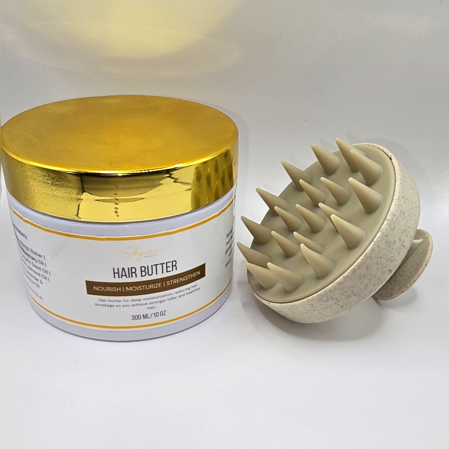 Whipped Hair Butter for Fuller Healthy Hair 300g + FREE Massage Brush - Skyeen Beauty