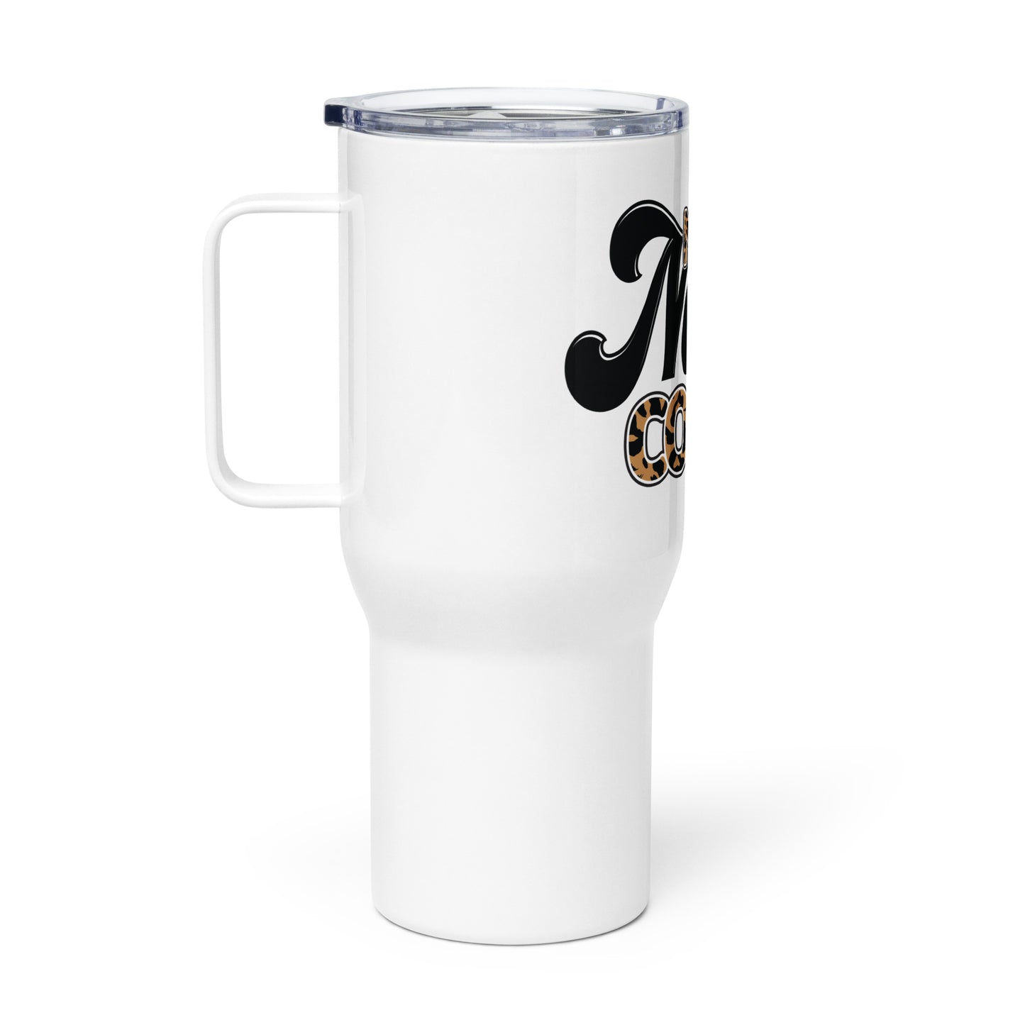 Stainless Steel Insulated Tumbler With Handle and Straws Lid - 25 oz
