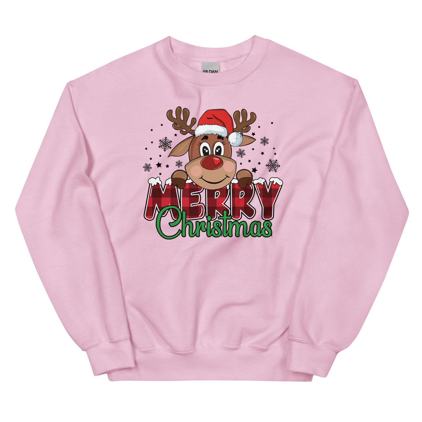 Merry Christmas Reindeer Sweatshirt for Women