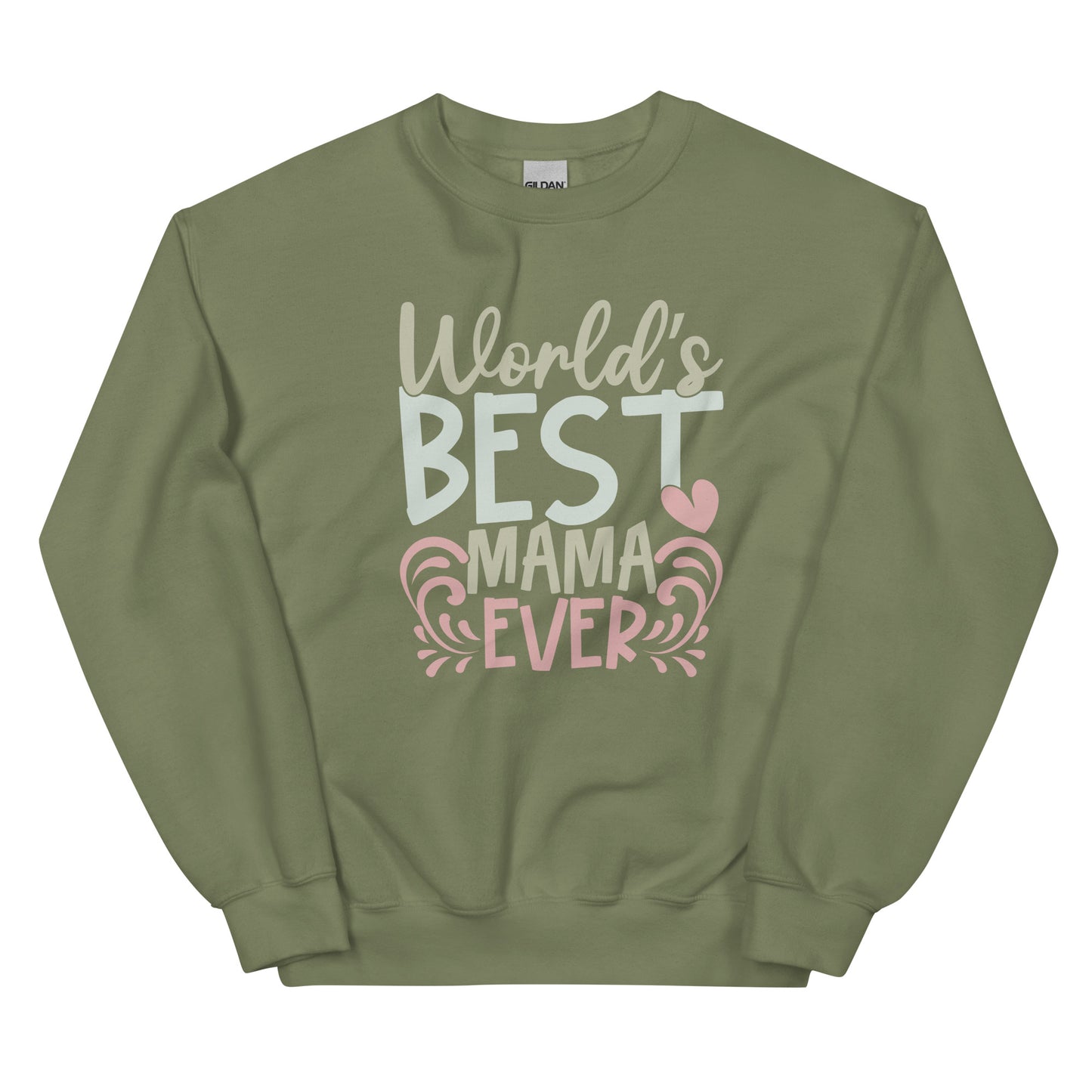 Worlds Best Mama Love Sweatshirt for Women