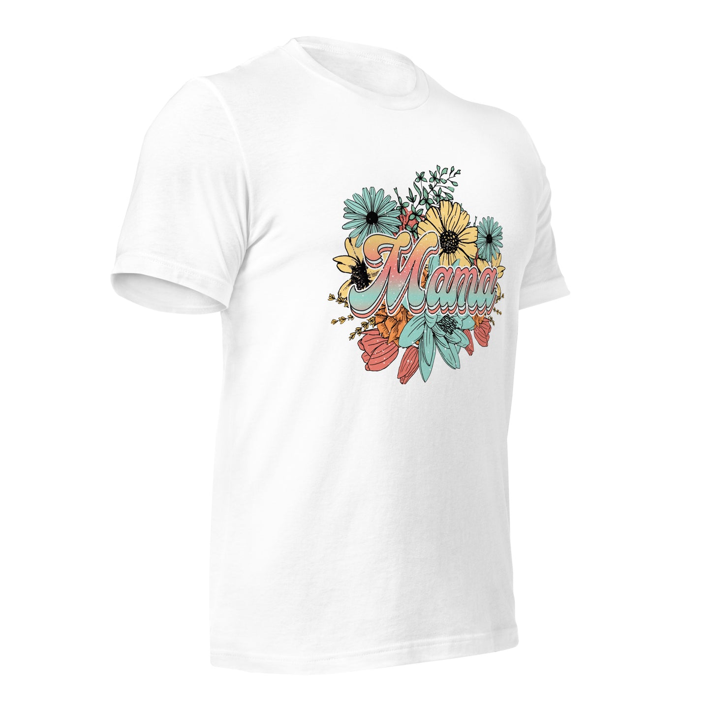 Mama Floral Soft Organic Cotton Tshirt for Women