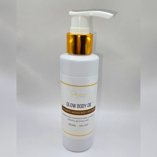 Glow Body Oil Natural Hydrating & Nourishing Body Oil - 150 ml  - Skyeen Beauty