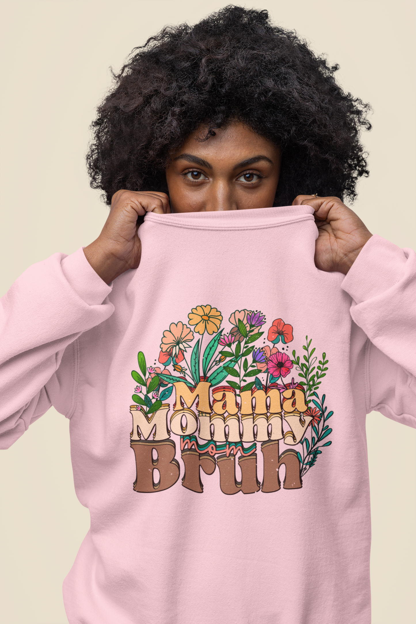 Mama Mommy Mom Bruh Sweatshirt for Women