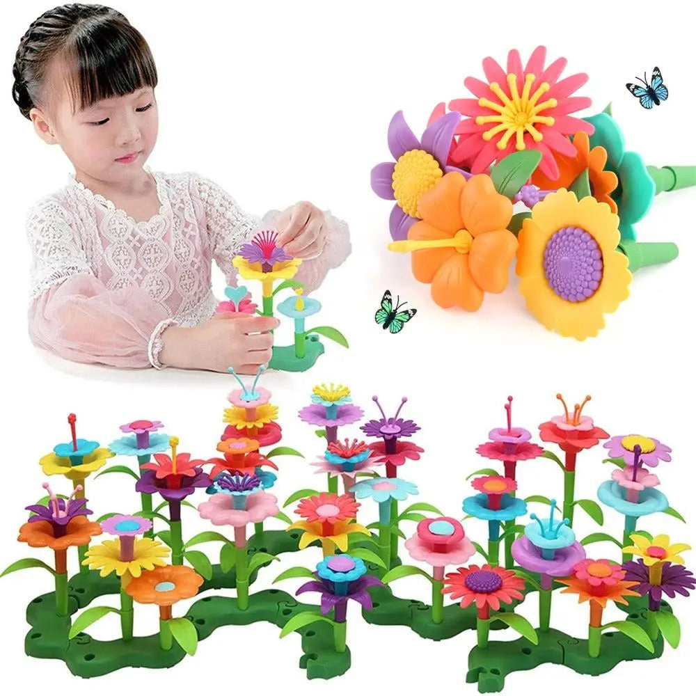 Flower Garden Building Toy Educational Stem Toy for Toddlers - 224pcs