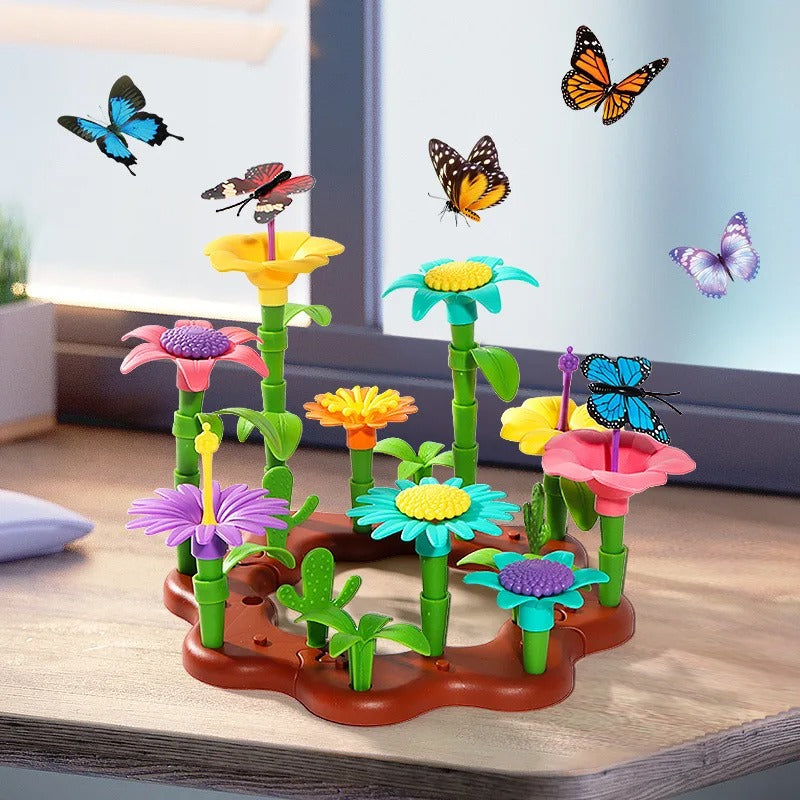 Flower Garden Building Toy Educational Stem Toy for Toddlers - 224pcs