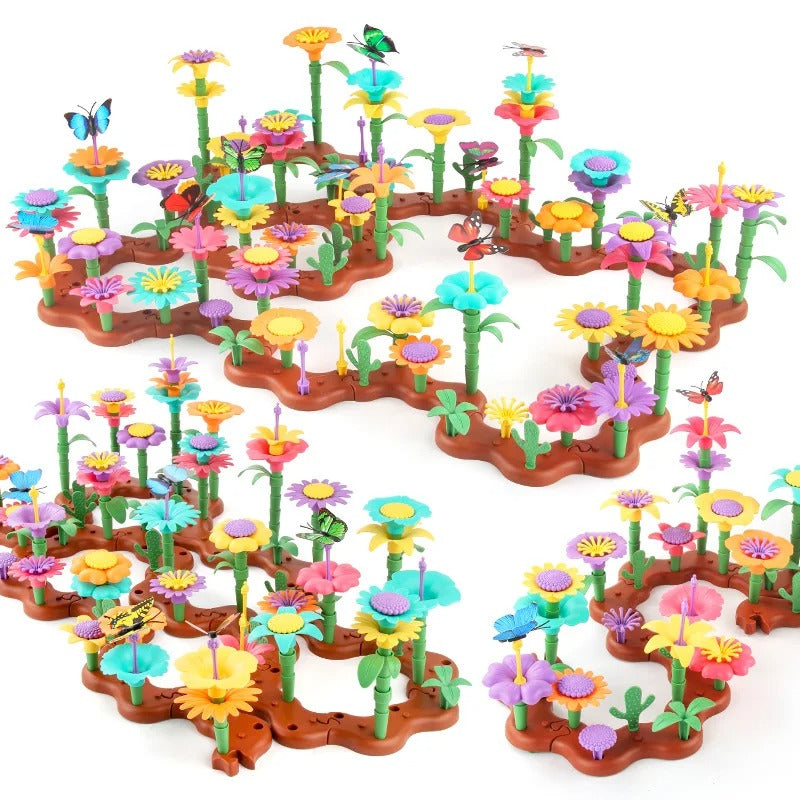 Flower Garden Building Toy Educational Stem Toy for Toddlers - 224pcs