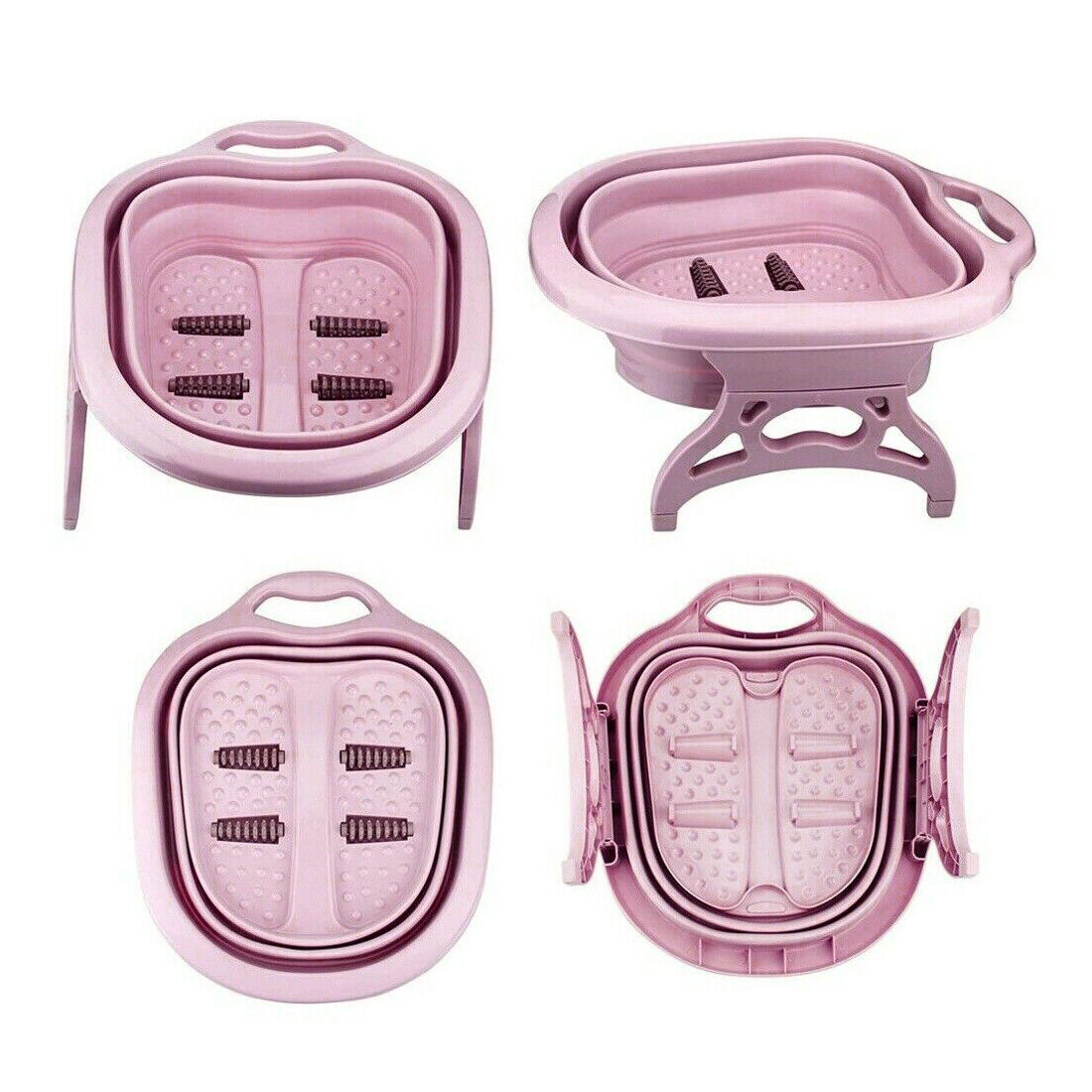 Foldable Foot Care Spa Massage Roller Pedicure Bath Tub