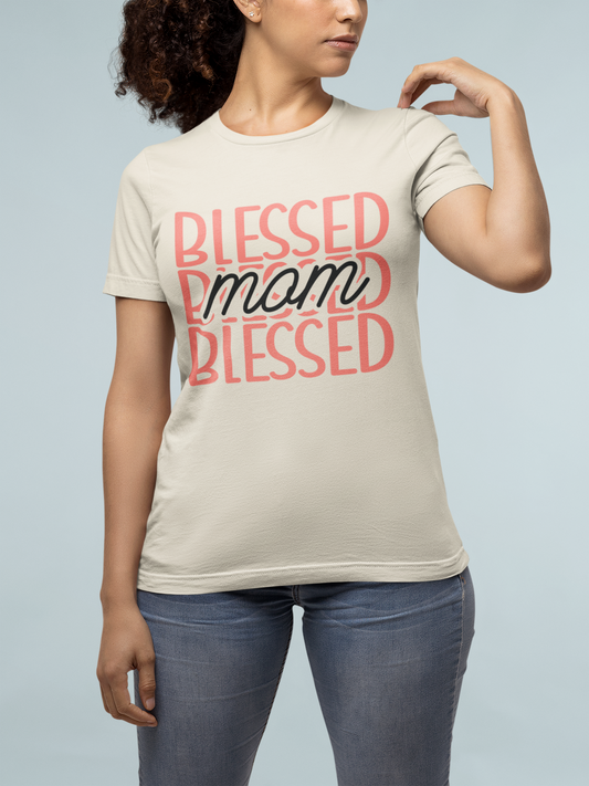 Blessed Mom - Soft Organic Cotton Tshirt for Women