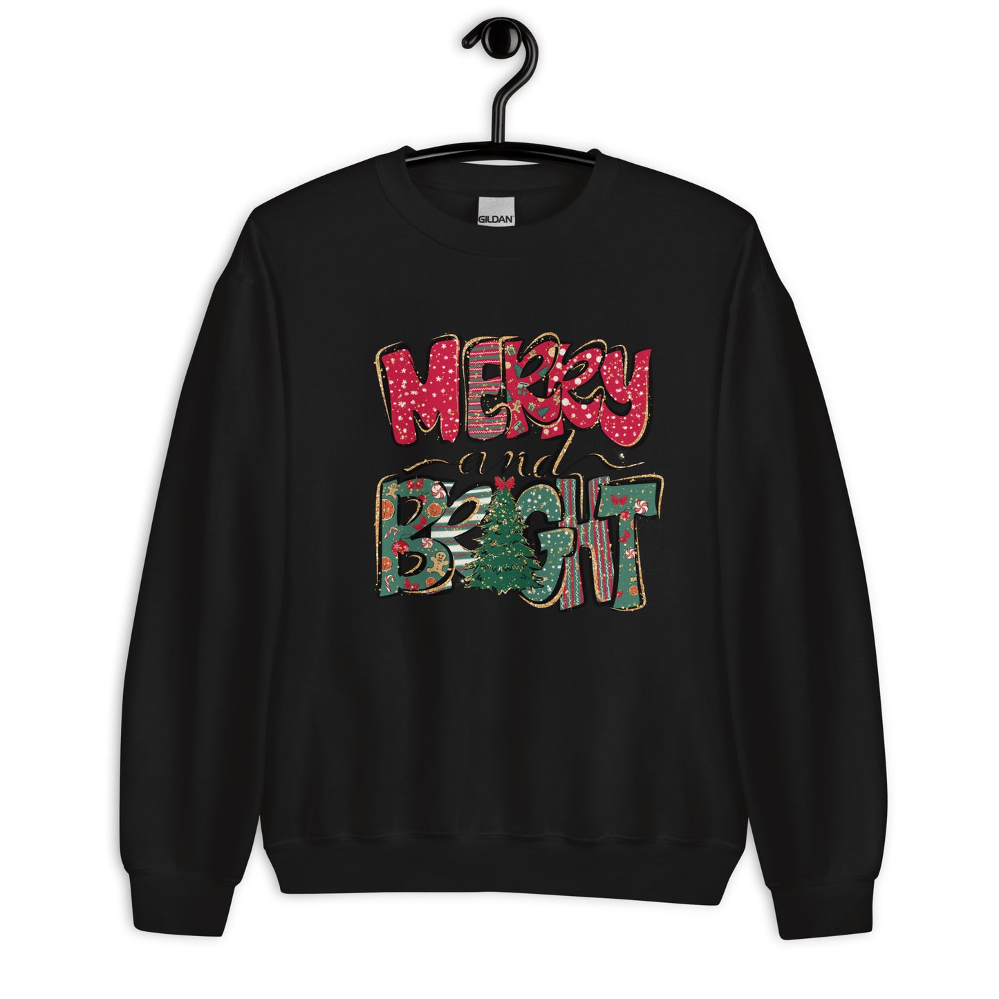 Merry & Bright Christmas Sweatshirt for Women