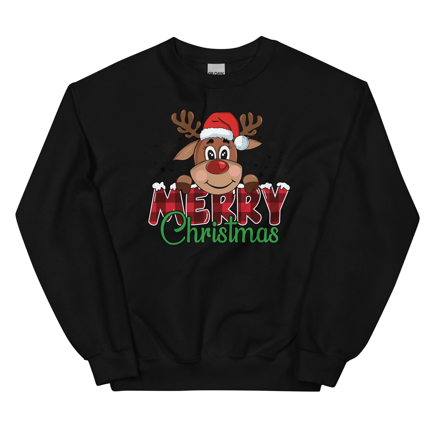 Merry Christmas Reindeer Sweatshirt for Women