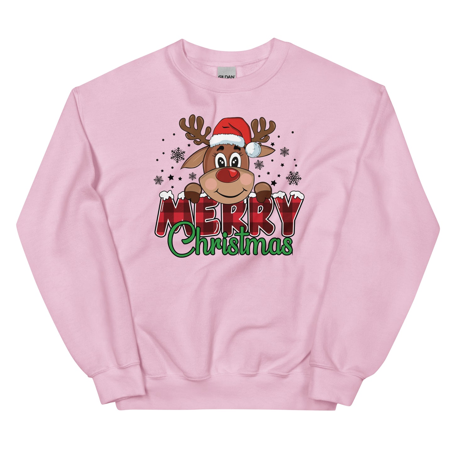 Merry Christmas Reindeer Sweatshirt for Women