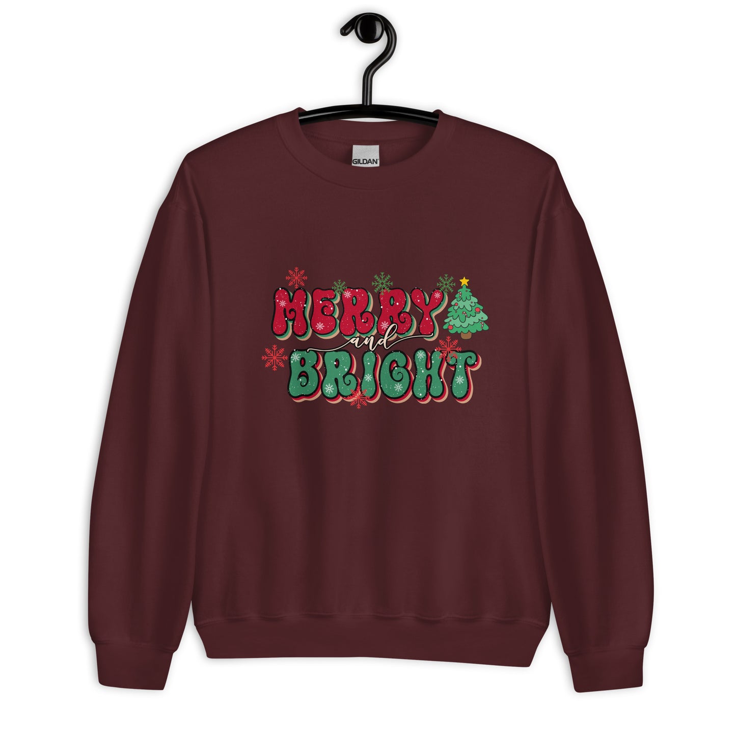 Merry & Bright Christmas Sweatshirt for Women