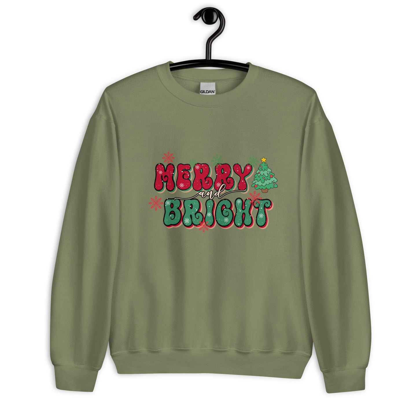 Merry & Bright Christmas Sweatshirt for Women