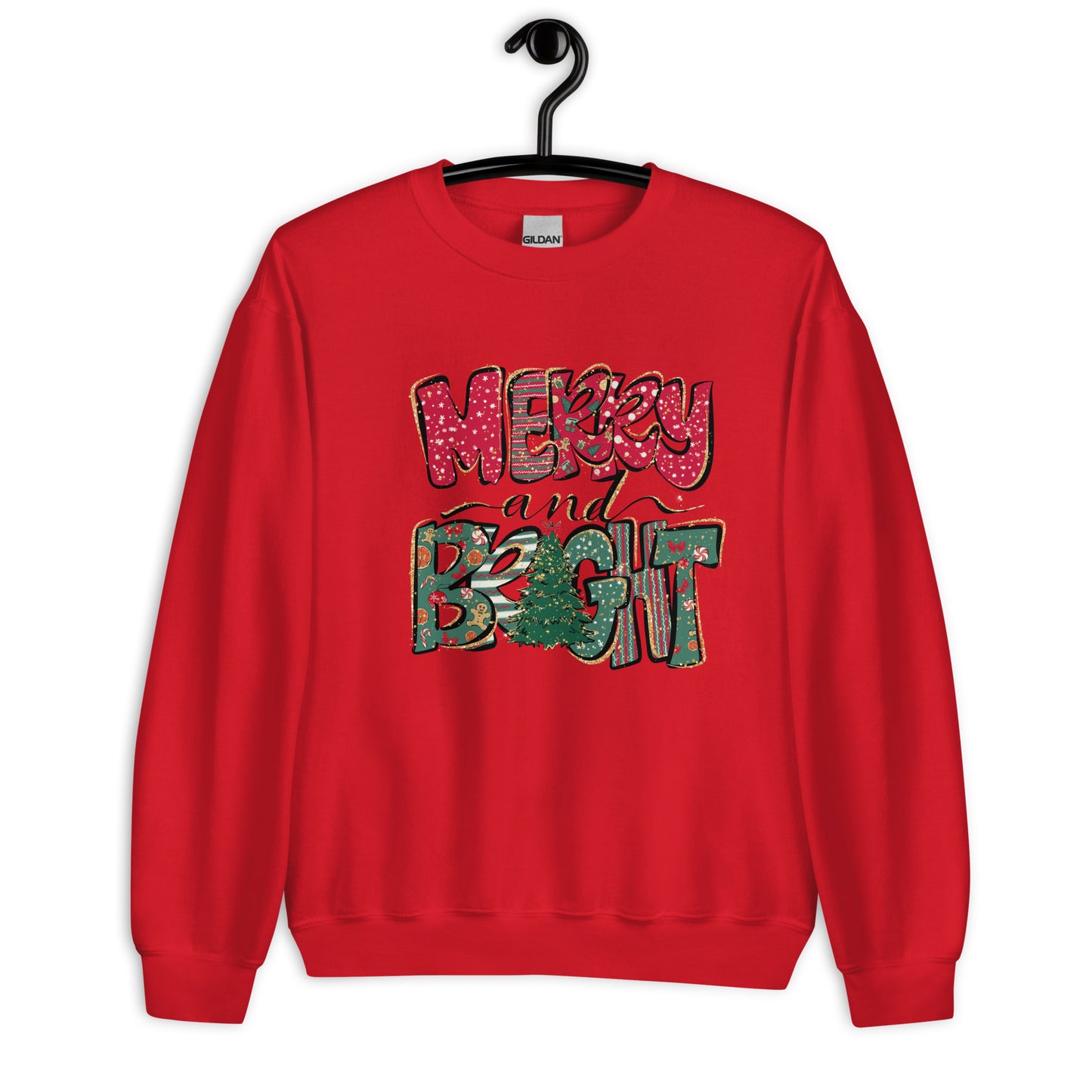 Merry & Bright Christmas Sweatshirt for Women