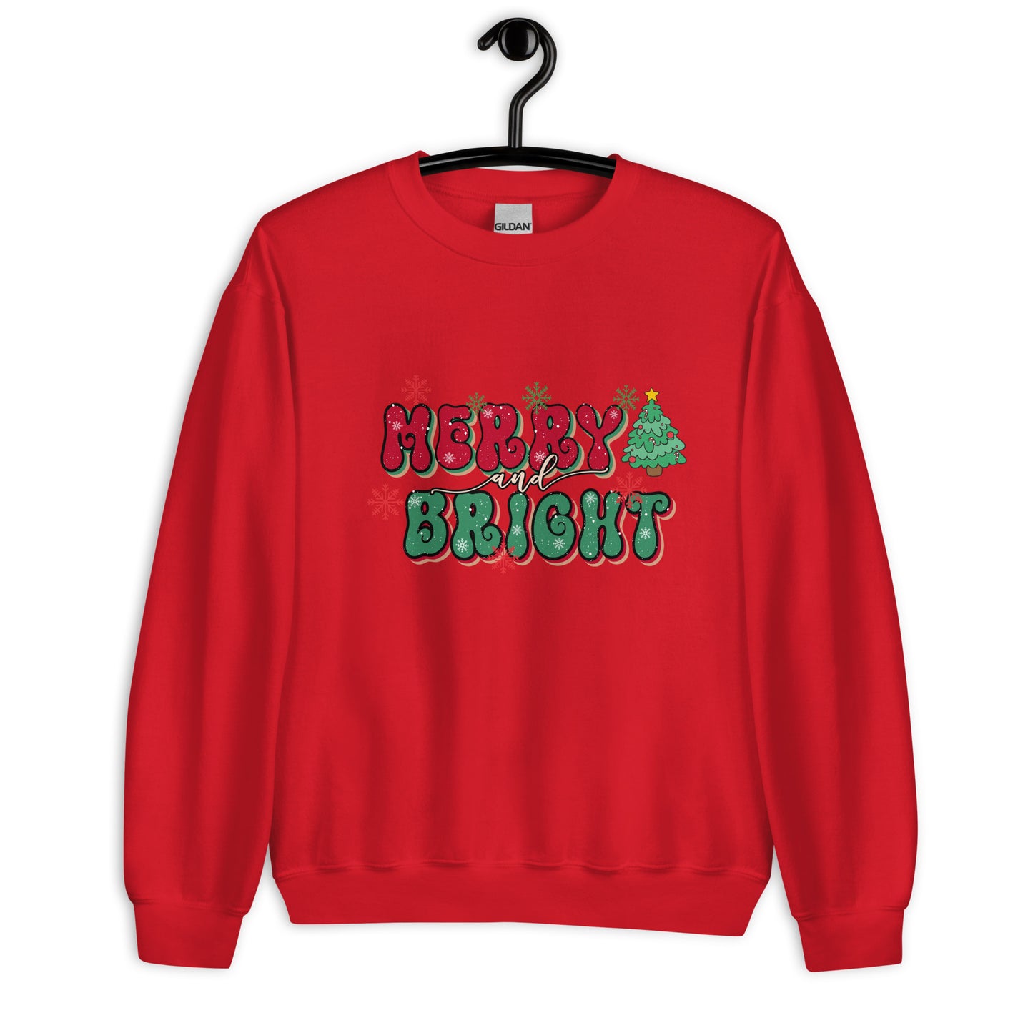 Merry & Bright Christmas Sweatshirt for Women