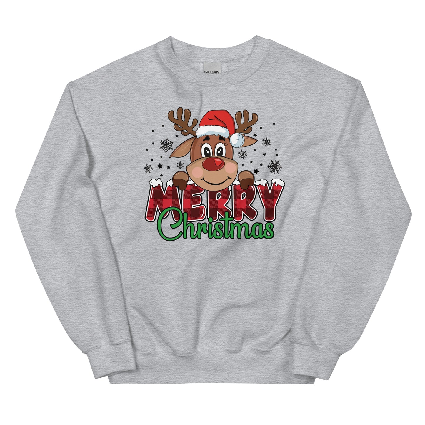 Merry Christmas Reindeer Sweatshirt for Women