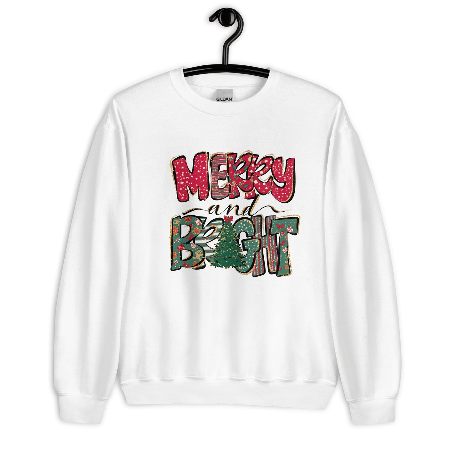 Merry & Bright Christmas Sweatshirt for Women