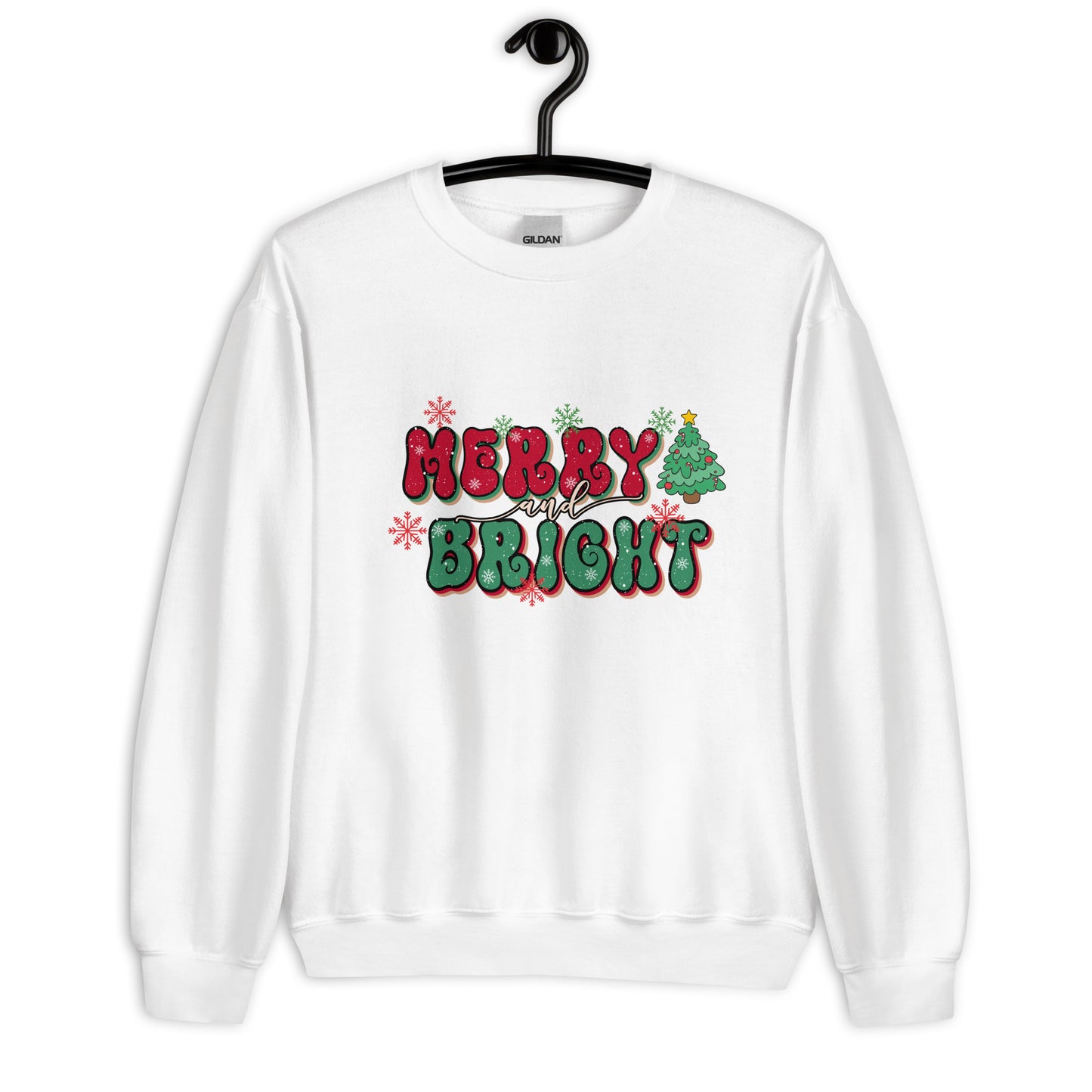 Merry & Bright Christmas Sweatshirt for Women